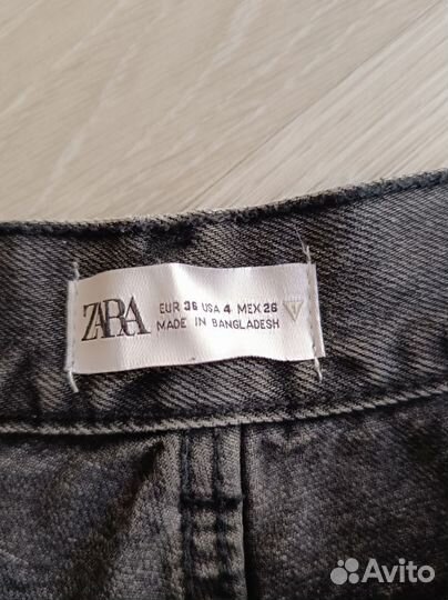 Джинсы zara прямые размер 42