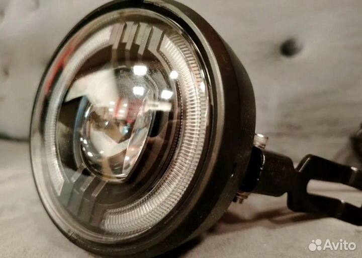 Фара средняя круглая на электровелосипед