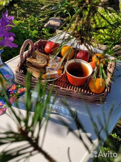 Плетёный поднос