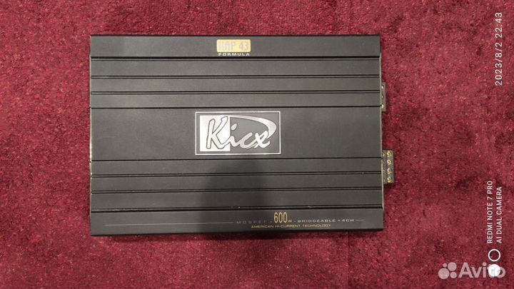 Усилитель 4 канальный kicx kap 43