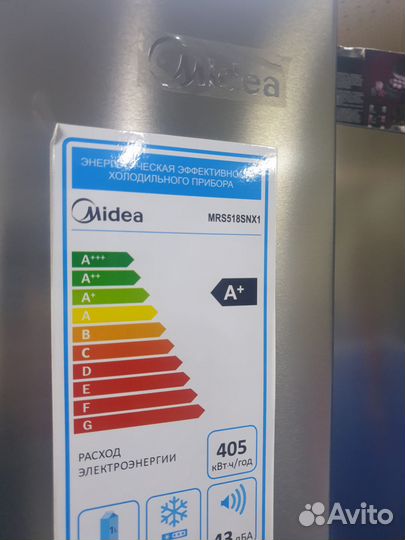 Новый холодильник Midea MRS518SNX1