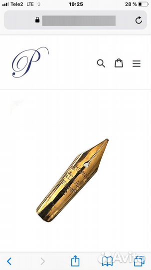 Перо золотое для ручки waterman