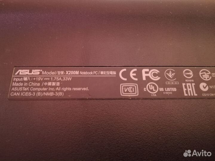 Нетбук Asus x200m SSD 250GB win10