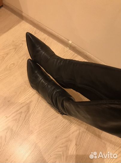 Сапоги женские натуральная кожа 39 40