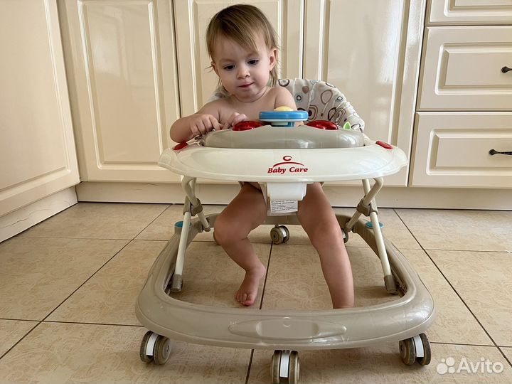 Ходунки детские baby care pilot бежевый