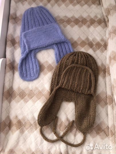 Шапка-ушанка с козырьком