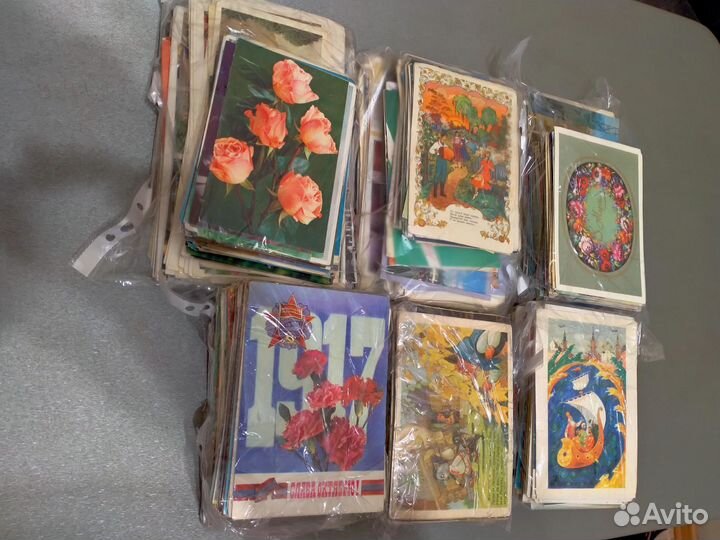 Открытки СССР. 1500 штук. В коллекцию. Оптом