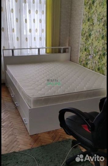 Кровать двуспальная 160х200 с ящиками новая