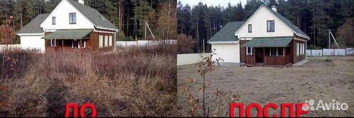 Расчистка территории /Спил деревьев/ Покос травы