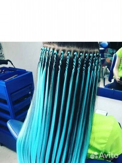 Афронаращивание волос, цветные пряди, загущение