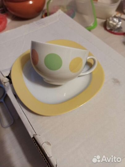 Чашки с блюдцами Чехия