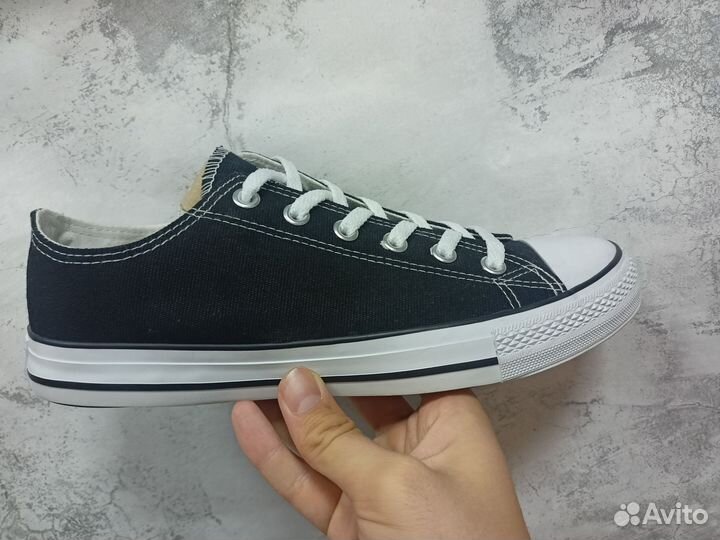 Кеды Converse black/white low