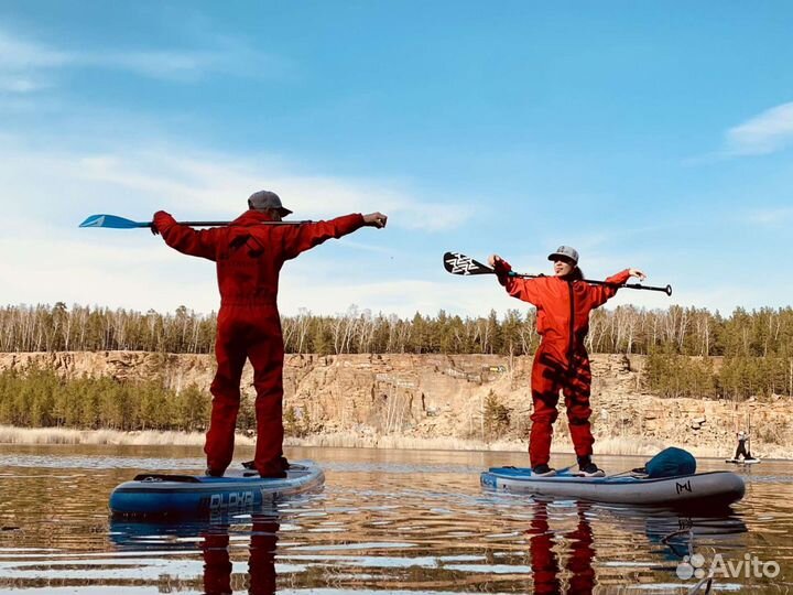 Сухой гидрокостюм Atlas красный