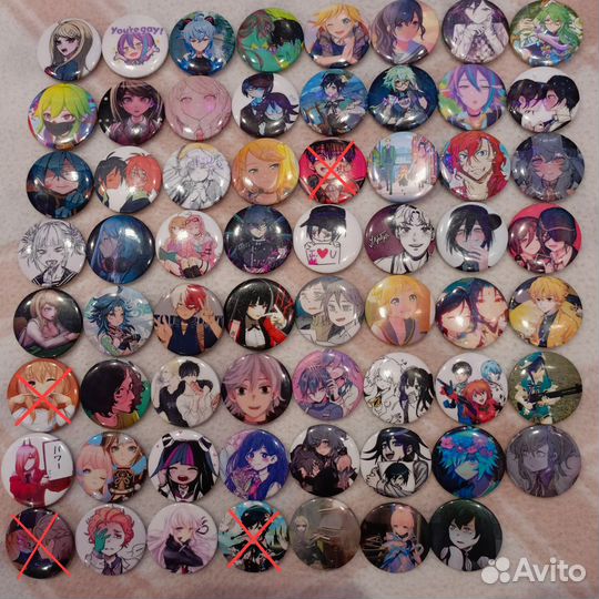 Аниме значки средние 37мм