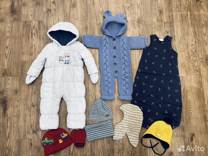 Вещи на мальчика от 4 мес до 1,5 лет