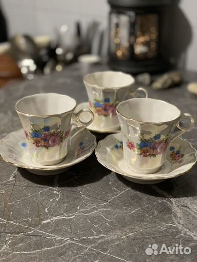 Кофейная пара фарфор Коростень