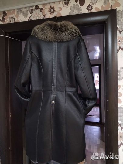 Дубленка натуральная женская 44 46