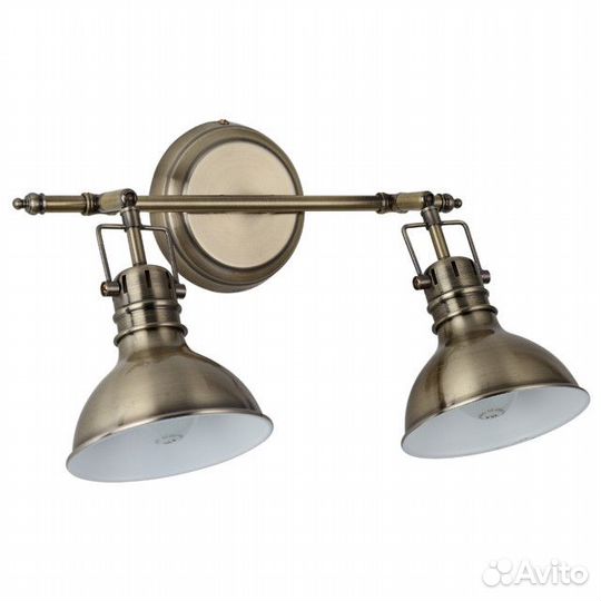 Спот arte lamp Mark 2x40Вт Е14 металл бронза