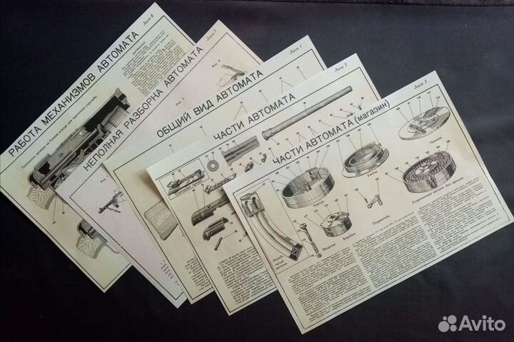 Плакаты на сувенир ппш-41 ркка ВОВ 40ые годы