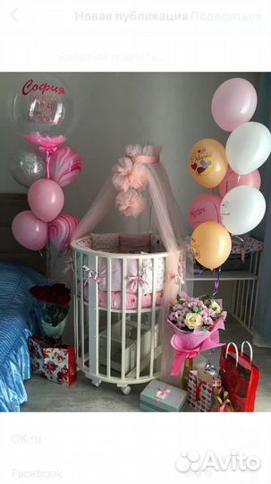 Детская кроватка трансформер 7 в 1