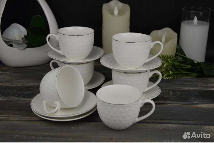 Чайный сервиз Коралл Снежная королева