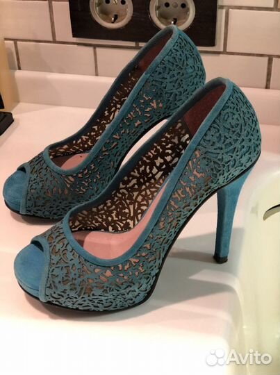 Туфли натуральная замша