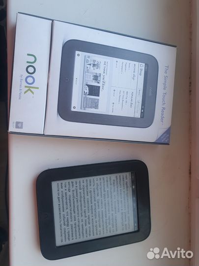 Электронная книга nook simple touch brn300