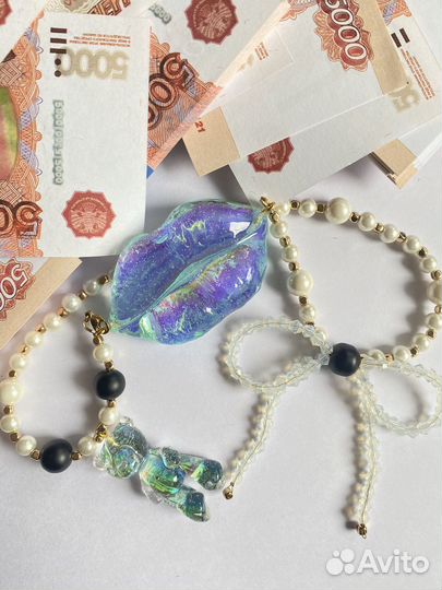 Колье чокер бусы