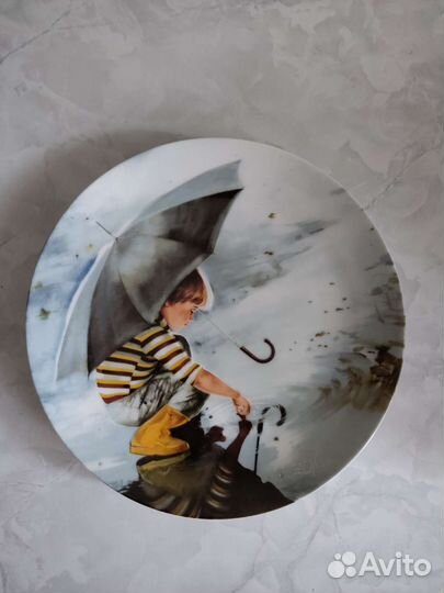 Коллекционная винтажная тарелка. Фарфор