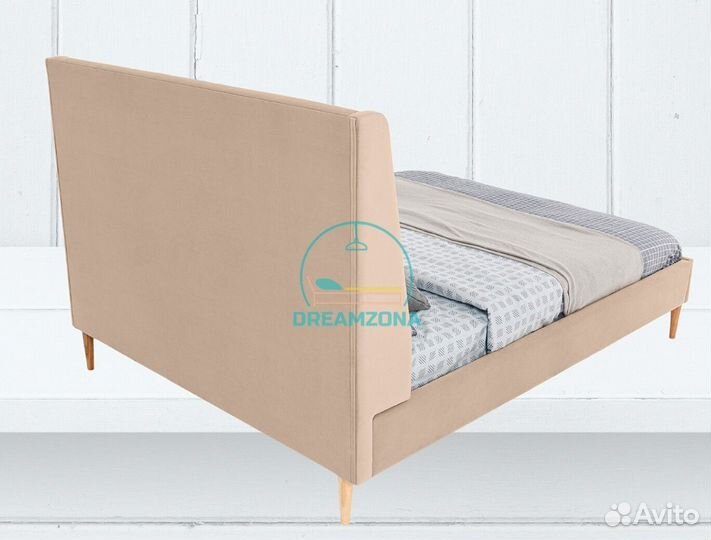 Кровать Кари с мягким изголовьем под заказ