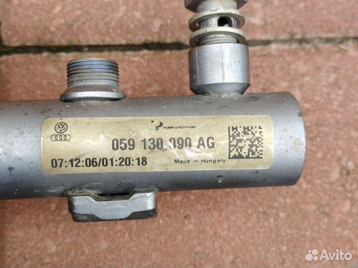 Топливная рампа Audi A6 C6 3.0tdi CAS ASB