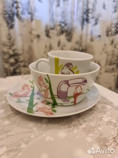 Набор посуды чашка / тарелка / пиала / чайная пара