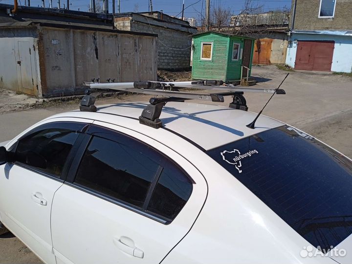 Рейлинги с креплениями для велосипедов на Опель