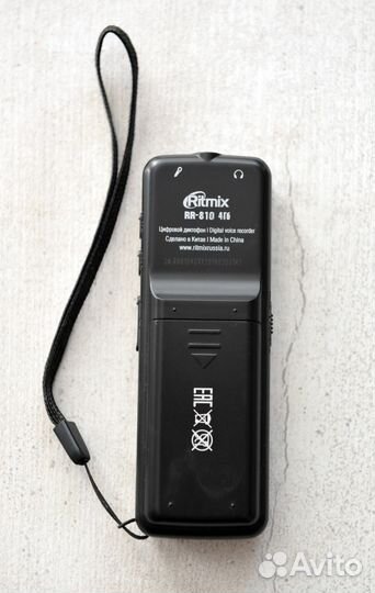 Цифровой диктофон Ritmix RR-810 4Gb чёрный