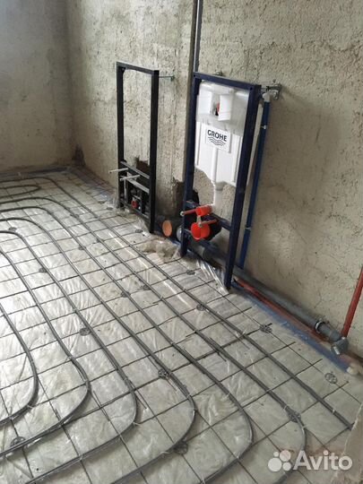 Монтаж систем отопления, водоснабжения, теплый пол