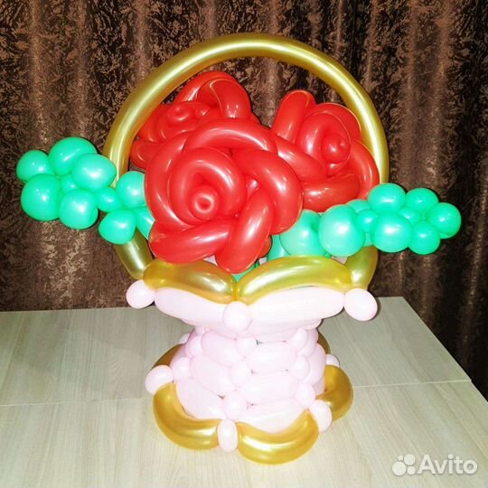 Искусственные цветы из шаров.Букет. Воздушные шары