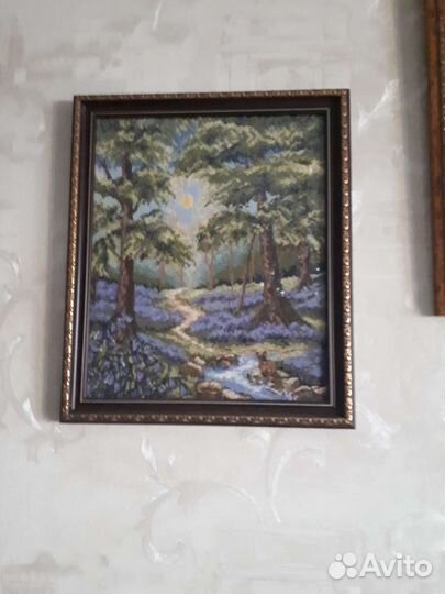 Вышивка крестом в рамке