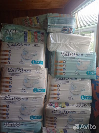 Памперсы,подгузники для взрослых S,M, L, XL по 30ш