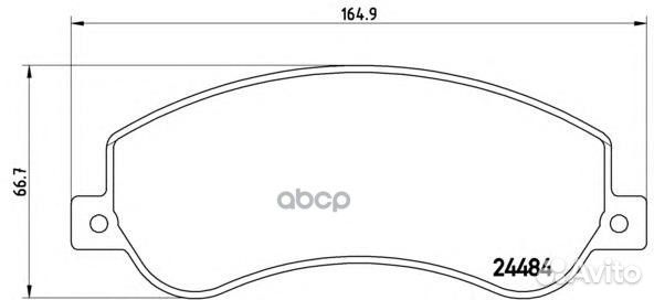 Колодки тормозные дисковые перед LCV P85115