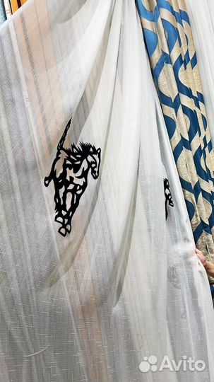 Тюль новая ширина 6м длина 2.6