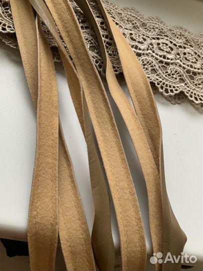 Пояс кушак ремень с кружевом женский широкий