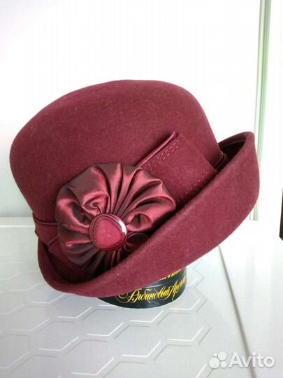 Шляпа женская фетровая