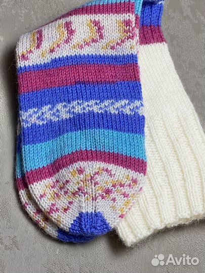 Носки вязаные ручной работы шерсть