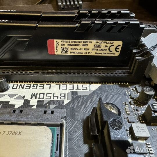 Игровой комплект Ryzen 7 3700X + B450M + 32Гб