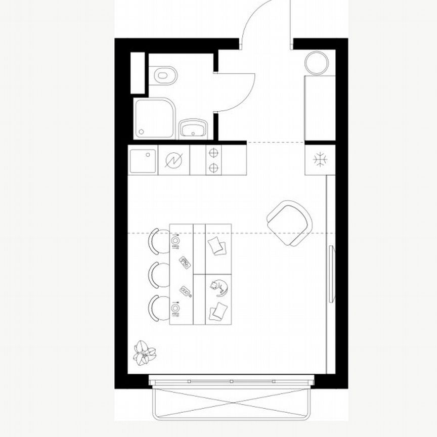 Квартира-студия, 23,5 м², 20/26 эт.