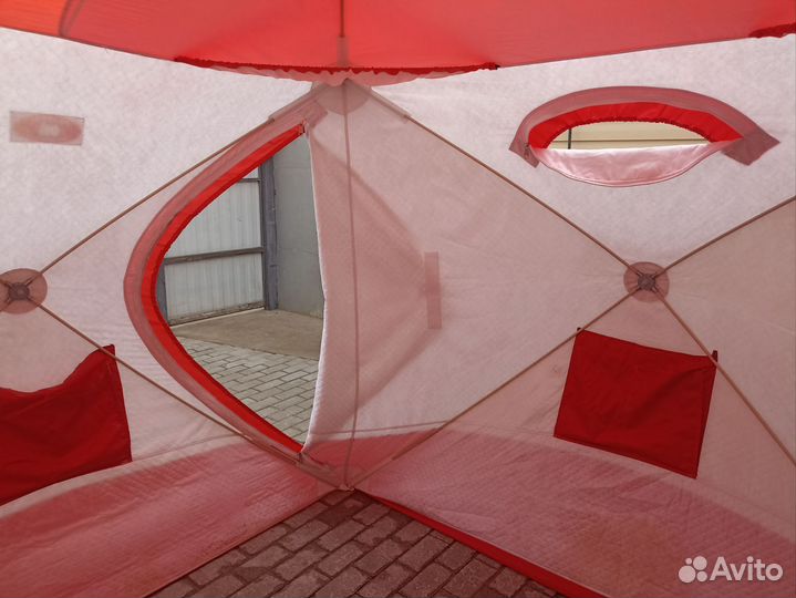 Палатка зимняя медведь cube 4