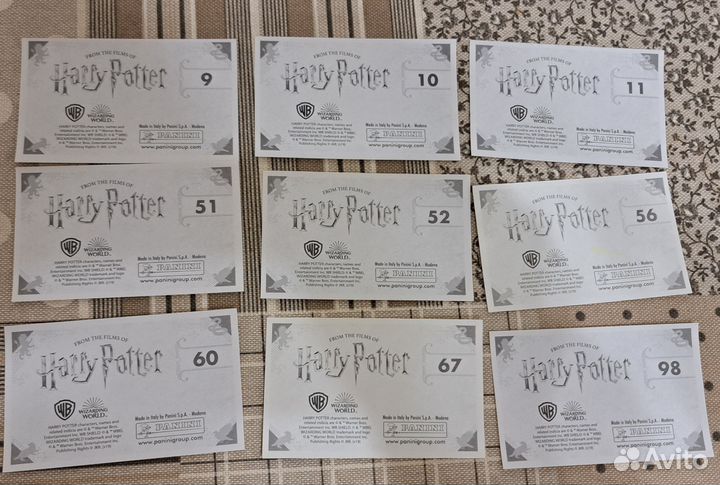 Карточки и наклейки Гарри Поттер (Panini)