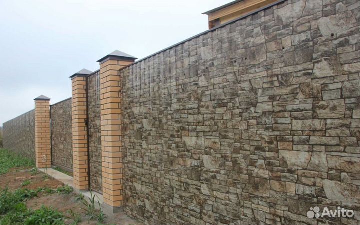 Заборы из профнастила и штакетника