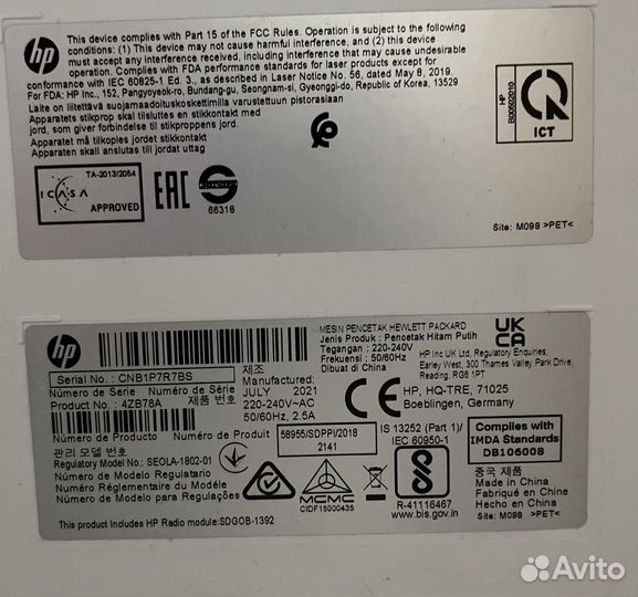 Принтер hp laser 107w