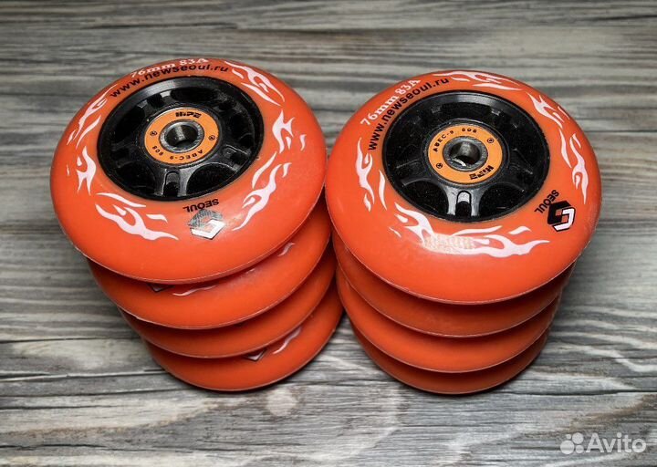 Колёса для роликов 76мм+подшипники+втулки